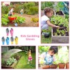 KARELLS 3 Pairs of Gardening Gloves for Children Aged 8-10