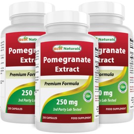 Best Naturals Pomegranate Extract 250 mg 250 Capsules (250 Count (Pack of 3))