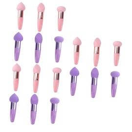 FOMIYES 6sets Makeup Sponges Handle Portable Makeup Beauty Pen Gadget Soft Sponge Beauty Supplies