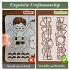 Geometric Texture Stencils for Crafts Reusable 16Pcs Stencils(10X8 Inch)