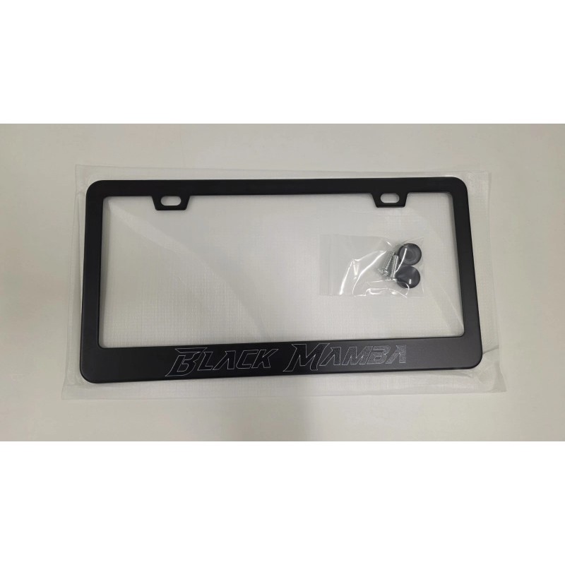 License Plate Frame Black Mamba License Plate Frame Premium Black