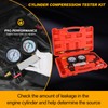 Nilight Cylinder Leak Down Tester, Gasoline Engine Compression Dual Gauge