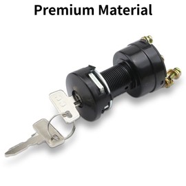 WHITE HAND Golf Cart Switch Starter Ignition with Keys for Club Car DS, Precedent, Limo, Turf Carryall I & II, XRT 1996-up Models Replace OEM 101826301 1012505