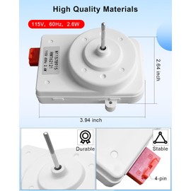 HUQUZN Refrigerator Condenser Fan Motor Fit for Kenmore KitchenAid Maytag Whirlpool Amana Estate Inglis Dacor Roper Replace W11578915 W10522629 2188875 W10854034 PS16730651, 115V 60Hz 2.6W