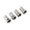 Hama 4 x F-Connector for 7 mm Coaxial Cable, Screwable,