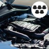Pack of 5 rubber engine cover clips for engine cover,