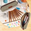 Aeeque Crochet Hook Set with Ergonomic Wooden Handle, 9 Pieces
