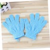 Guante Exfoliante de Baño de Nylon – VILLCASE Azul Talla