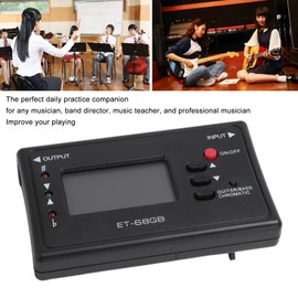 ET 68GB Digital Metronome Tuner Tone Generator, 3 in 1 Metronome, Tuner, Tone Generator, 12 Tuning Tone Generator Tuners, for Guitars Bass
