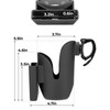 JOYTUTUS Cup Holder for Wheelchair, 2 in 1 Water Bottle