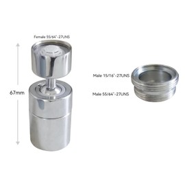 Wide Angle Faucet Aerator,kitchen bathroom faucet nozzle aerator,faucet extender, 360 degree swivel dual flow sprayer for sink tap head, rotatable water splash filter (80° Angle)