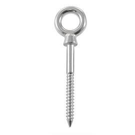 Eye bolt 10 x 80 stainless steel A4 - ring bolt with wood thread, eye bolt/eye bolt - NIRO, Nirosta, AISI 316
