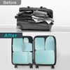 Lannvan Suitcase Organiser Set, 8 Pieces, Space-Saving Packing Cubes Compression,