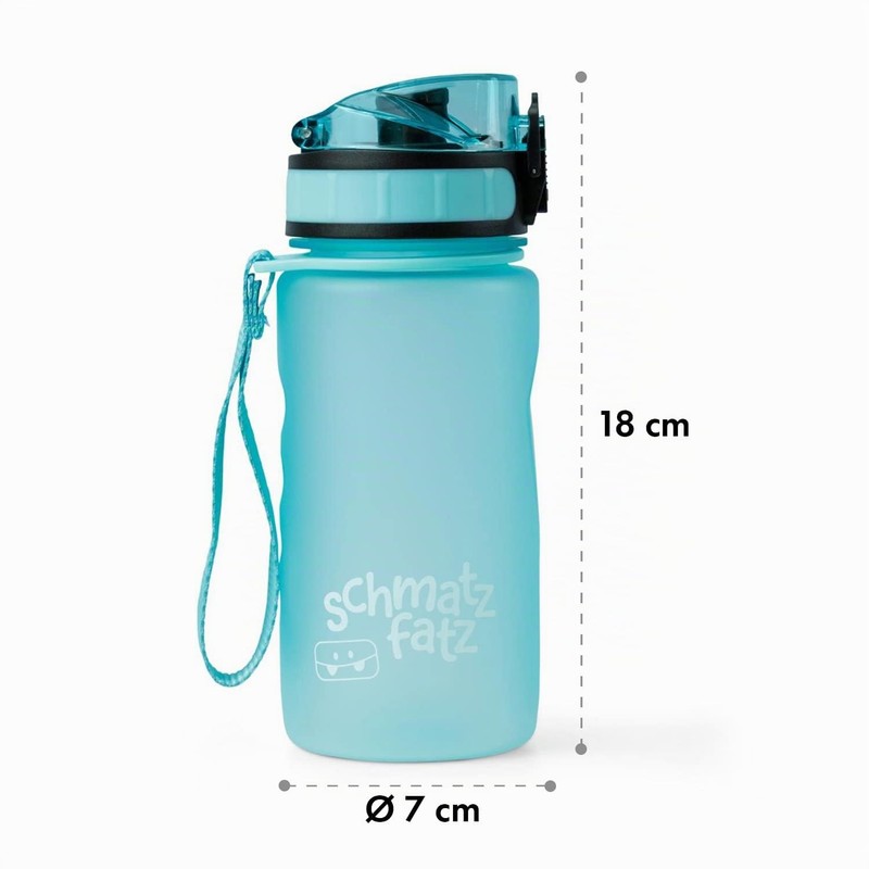 schmatzfatz Leak-Proof Sports Drinking Bottle, BPA-Free, 350 ml, Fruit Insert,