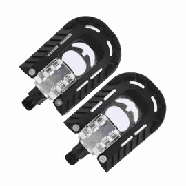 Bike Pedals, Mountain Bike Pedals Flat Pedals with Skid Resistant 1 Pair Foldable Bike Pedals, Aluminium Alloy Wide Tread Pedals, Bike Replacement Part for Mountain Bike, Road Car