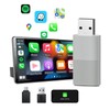 Dilxyuy Mini Wireless Carplay Adapter, 10s Auto-Connect for Cars with