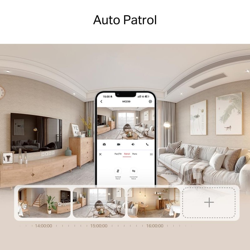 MERCUSYS MC230 3K 5MP Indoor Camera,360°Security Camera, AI Detection Cameras