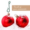 Pangda Christmas Tree Hooks Green Ornament Hooks Mini Hangers for