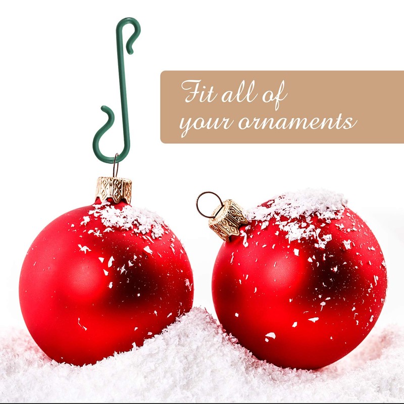 Pangda Christmas Tree Hooks Green Ornament Hooks Mini Hangers for