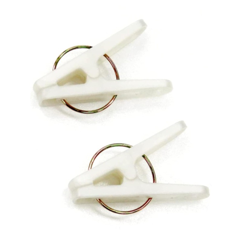 OHE Clothespins, White, Approx. Length 2.2 x Width 1.5 x