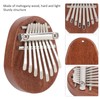 8 Tone Kalimba Thumb Piano C Key Mini Portable Mahogany