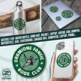 (3Pcs) Dramione Sticker Dramione Fanfic Book Club Stickers Lovers Dracotok Booktok Bookish Decals Waterproof Vinyl Sticker for Laptop Water Bottle Hard Hat Cup Cars Decals Gift for Her Him 2 Inches
