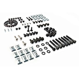 Peugeot Jet Force Screw Set Jetforce Fairing + 20 Clips Clamps + Variomatic Screws Black