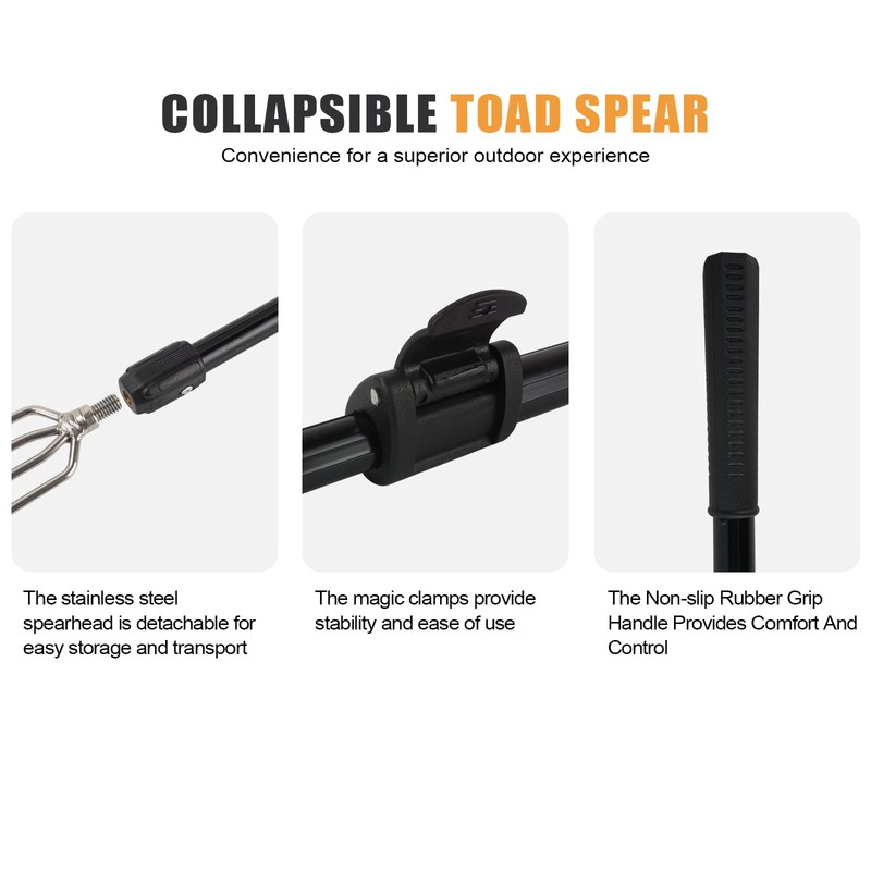 Fish Harpoon Spear Gig Gaff Fork Hook Tool for Frog