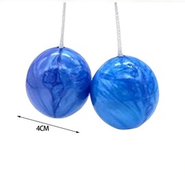 HVZUM 3 Pairs Clacker Ball,Ladder Balls, Toss Game Balls, Children's and Adults' Pressure reducing Balls,Used for Training Balance Ability, Concentration (Randomly Send 3 Colors)