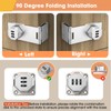 YogePote 90 Degree Cabinet Locks with Combination, Mechanical Folding Door