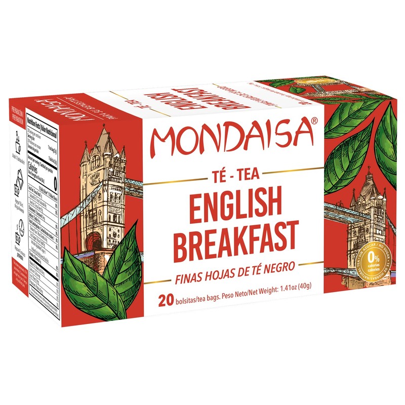 MONDAISA - English Breakfast Tea, 20 Tea Bags (Pack of