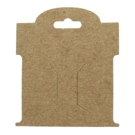 Kraft Brown Paper Hair-Bow Display Cards Small -50 Cards