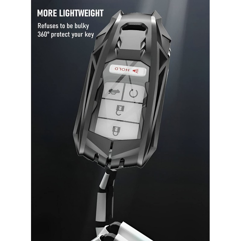 Key Fob Cover Case Metal Shell Smart Key Holder Compatible