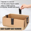 Tinlade 12 Pcs Cardboard Box Clips Reusable 3-5/8 Inch Chip