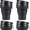 2PACK Collapsible Coffee Cup, 20 OZ 600ml Silicone Folding Camping