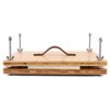 RANERVZ Large Bookbinding Press with Portable Handle, Bamboo Wood Oversized