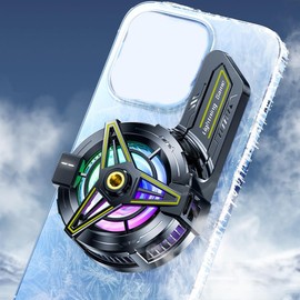 Snblzhef Semiconductor Phone Cooler with Back Clip Cellphone Radiator Phone Cooler for Gaming & Live Streaming Cooling Fan Cooling Fan Enhanced Heat Dissipation Back-Clip Magnetic
