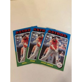 2024 Topps Heritage #220 Jose Abreu - Houston Astros "3-card lot"