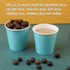 Wuadua 200 Pack Disposable Cups, 3 Oz Paper Cups, Espresso