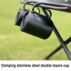 Stainless Steel Water Cup Double Layers Slip Resistant Practical Insulated
