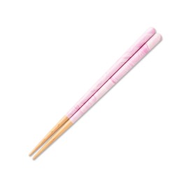 FUSION Cream G-64649 Chopsticks Children, Dishwasher Safe, Natural Wood, 7.1 inches (18 cm), Unisex, 7 - 9 Years, Grape, Purple, Made in Japan