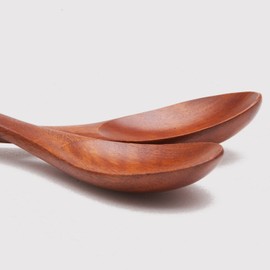 MANMUL sangjeom Korea traditional wooden Noodles poon cereal spoon 2pair