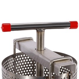 FTUREPAC Honey Press Extractor Beekeeping Stainless Steel Manual Honey Press Machine Tool,Sturdy and Durable Manual Honey Presser Good Filtering Effect