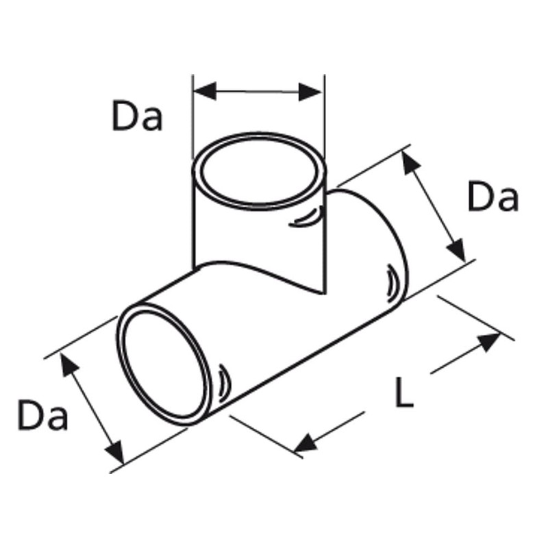 Webasto or Eberspacher 60 mm Ducting T Piece 9009266C 1320474
