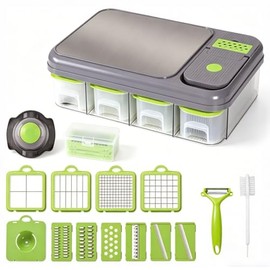 Picador de Verduras, Cortador de Verduras 13 en 1, para Frutas y Verduras