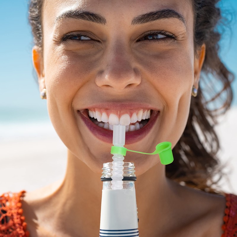 10pcs Mixed Color Caps Drinking Straw CAPS for 3/8" Diameter