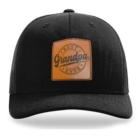 Grandpa Gifts,Grandpa Legend Trucker Hat,Structured Classic Adjustable Grandfather Snapback Baseball Cap Black