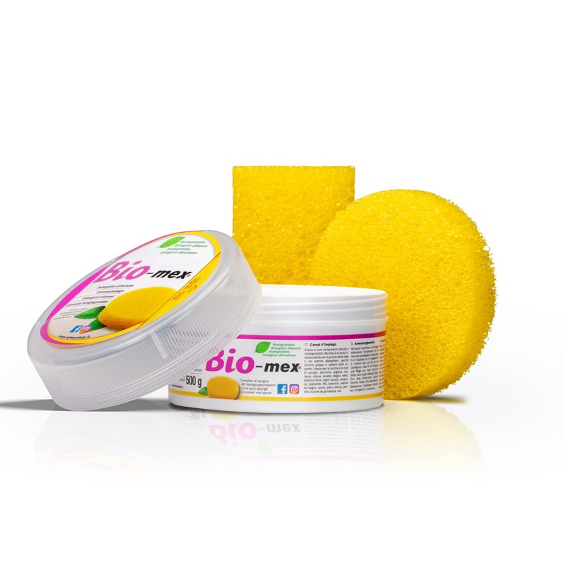 Bio-mex® Universal Biodegradable Cleaning Paste 550g with 2 Sponges -