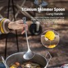 iBasingo Titanium Slotted Spoon 26.4cm Long Handle Skimmer, Ticolor Ti1063T