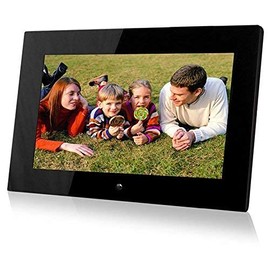 Sungale 14" Hi-Resolution Digital Photo Frame with Remote Control, Transitional Effects, Interval time Adjust, Video Playback, Background Music, Photo Rotation, Calendar, Clock